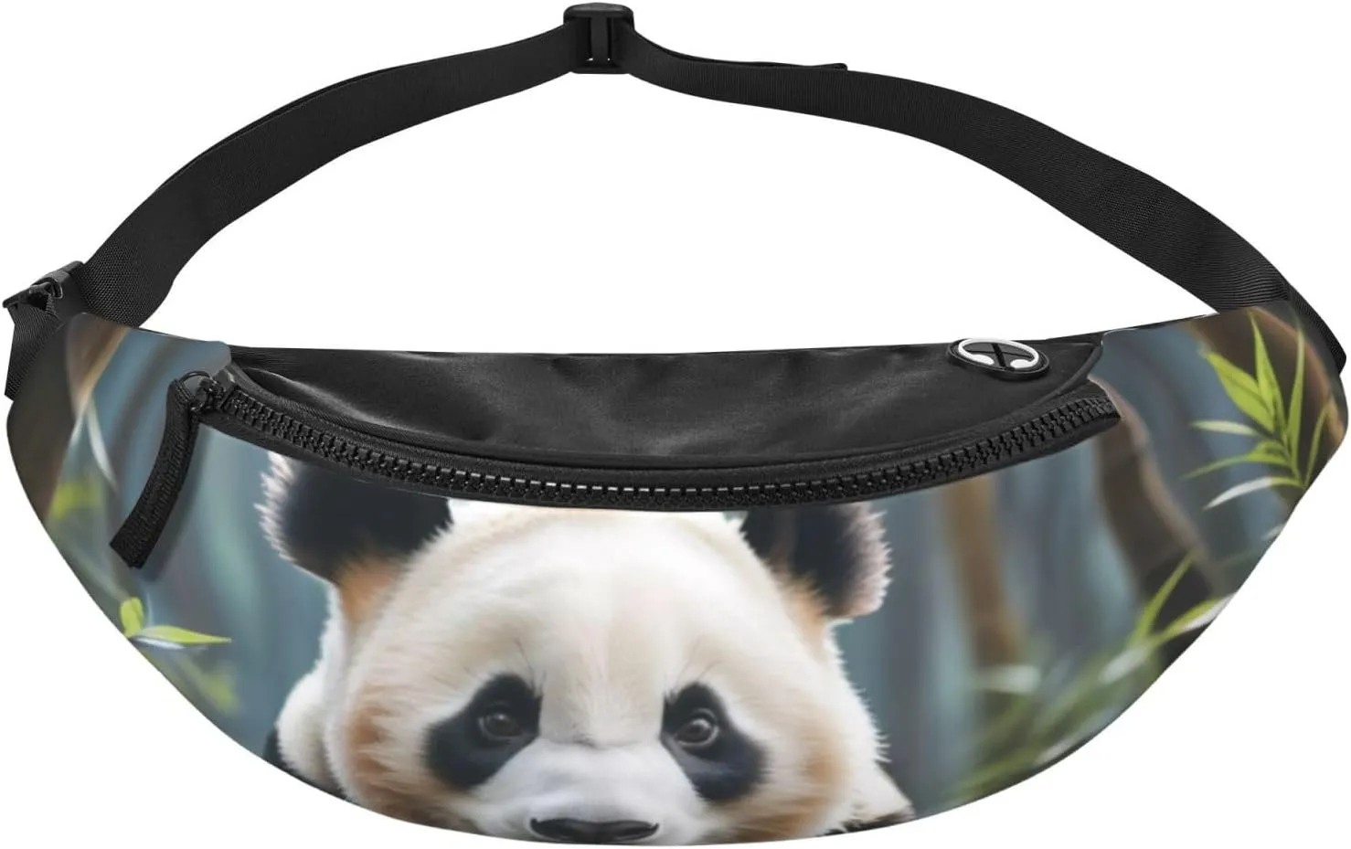 Casual Panda Animal Printed Fanny Pack,Crossbody Fanny packs for women Men Waist Bag for Running Travel