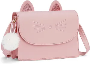 Cat Purse for Girls, Cute Crossbody Bag for Kids Teens, Cat Gift