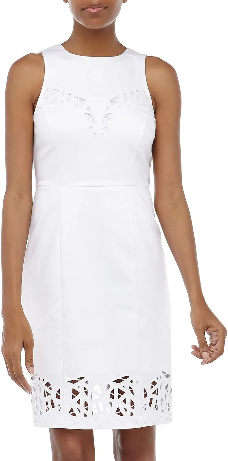 Catherine Malandrino Alexis Poplin Sheath Dress