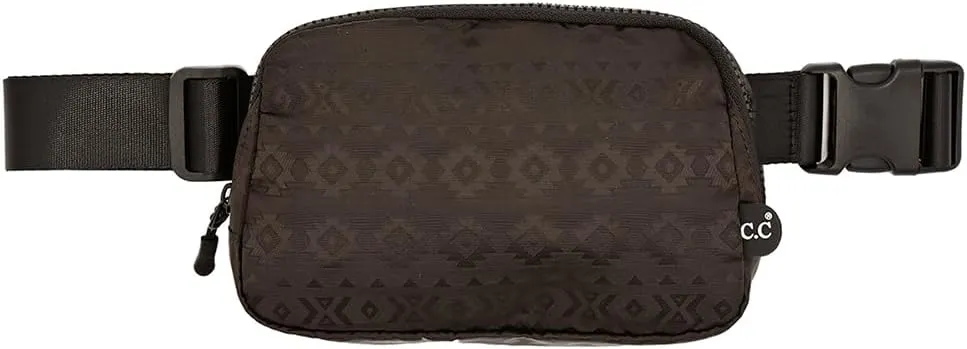 C.C Aztec Patten Belt Bag for Women Fanny Pack Crossbody Bags for Women Fashion Waist Packs with Adjustable Strap Gifts for Women (BGS-3257) (Aztec Pattern - brown)