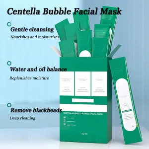 Centella Asiatica Bubble Face Mask, Centella Foam Facial Mask, Centella Bubble Facial Mask, Remove Black and Control Oil, Deeply Clean Facial (2)