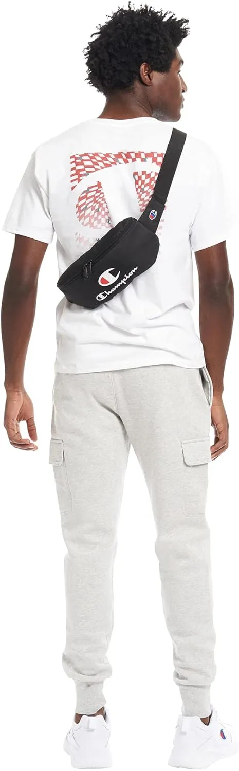 Champion Unisex Adult Prime Sling Fanny Waist Packs, Black/Scarlet, One Size US