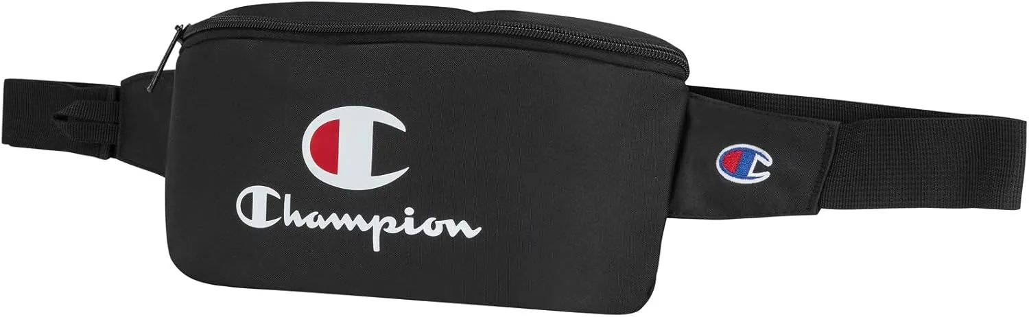 Champion Unisex Adult Prime Sling Fanny Waist Packs, Black/Scarlet, One Size US