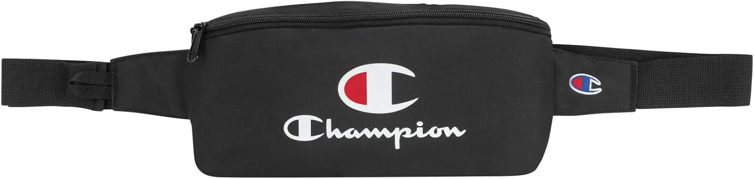 Champion Unisex Adult Prime Sling Fanny Waist Packs, Black/Scarlet, One Size US