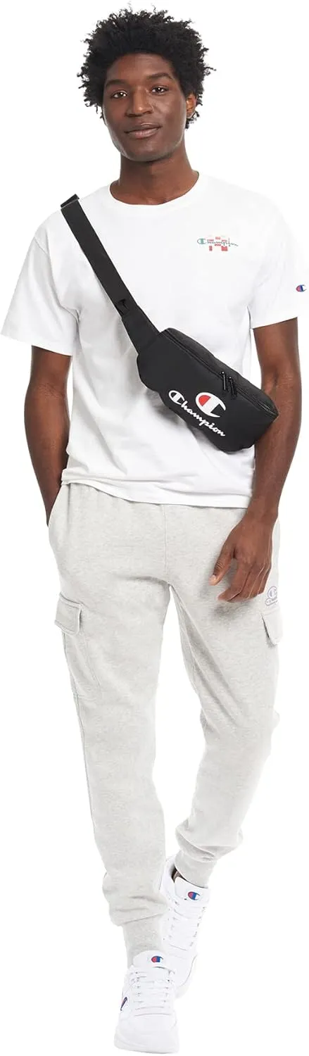 Champion Unisex Adult Prime Sling Fanny Waist Packs, Black/Scarlet, One Size US