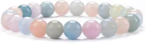 Cherry Tree Collection Gemstone Beaded Stretch Bracelet 8mm Round Beads 7"