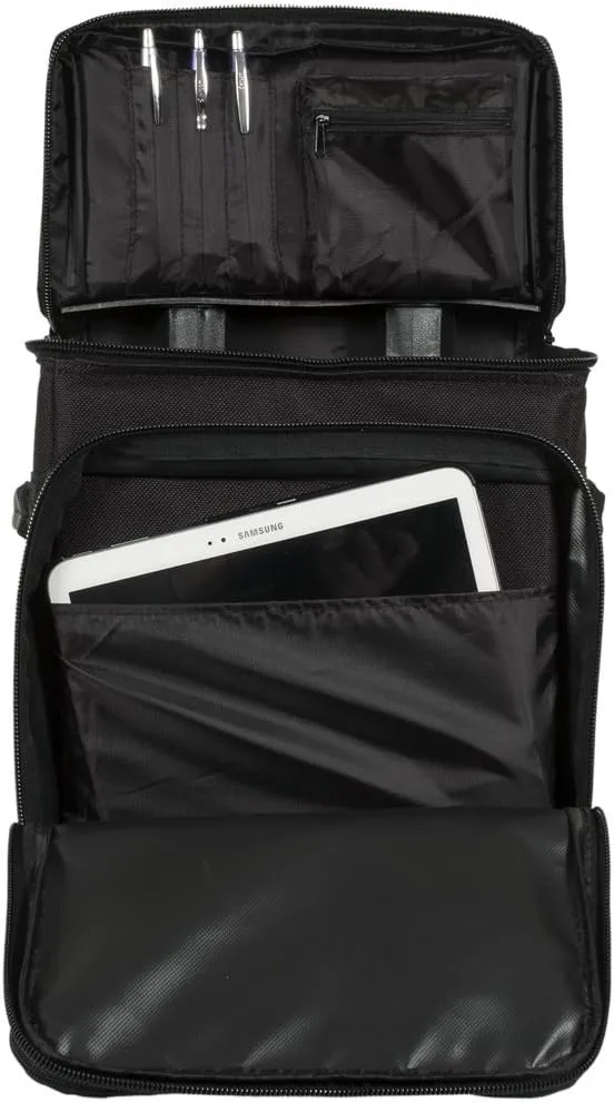 chill-n-go® Wow Traveler - Insulated Six Bottle Wine on Wheels (Black)