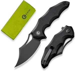 CIVIVI Chiro Pocket Knife for EDC, Folding Knife with Flipper 3.1" 14C28N Blade G10 Handle, Utility Knife for Men Women C23046-1