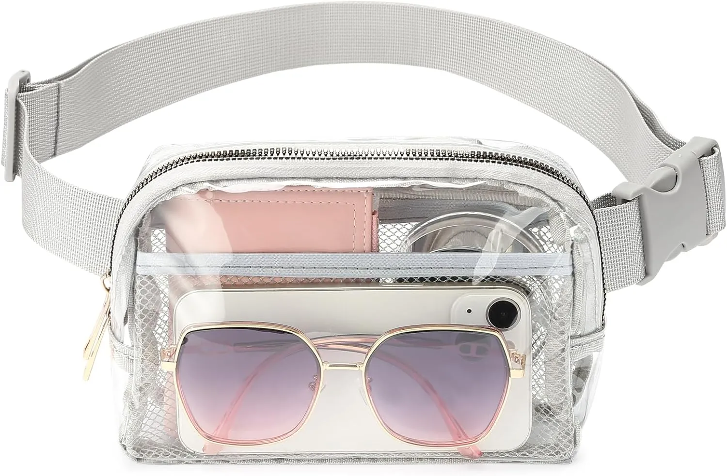 Clear Fanny Pack Stadium Approved, Waterproof Belt Bag for Women Men Fashion Waist Packs Crossbody by Amxnx