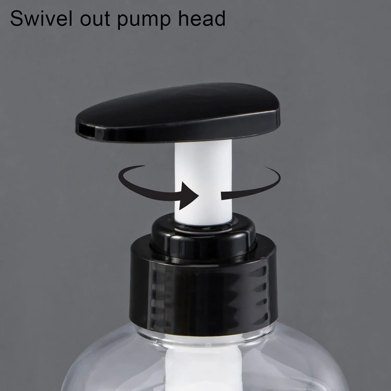 Clear Shampoo and Conditioner Bottles,Yeeco Shampoo Pump Bottle Shampoo Bottles Dispenser with Waterproof Labels 16.9oz/500ml 3 Pack for Shampoo and Conditioner，Bathroom, Kitchen, Hotel