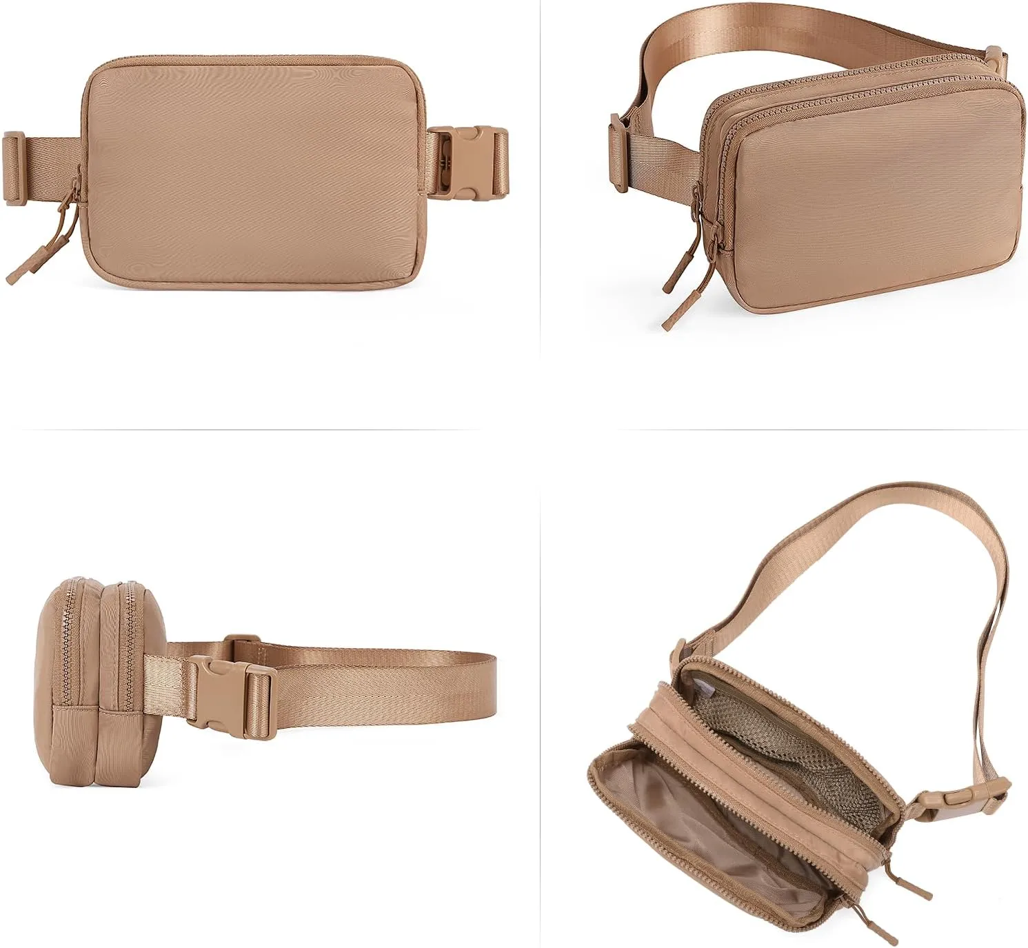 CLUCI Small Belt Bag for Women, Crossbody Everywhere Waist Packs Trendy, Women's Fanny Pack with Adjustable Strap