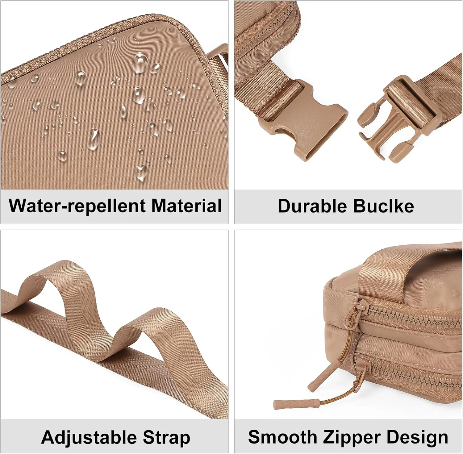CLUCI Small Belt Bag for Women, Crossbody Everywhere Waist Packs Trendy, Women's Fanny Pack with Adjustable Strap