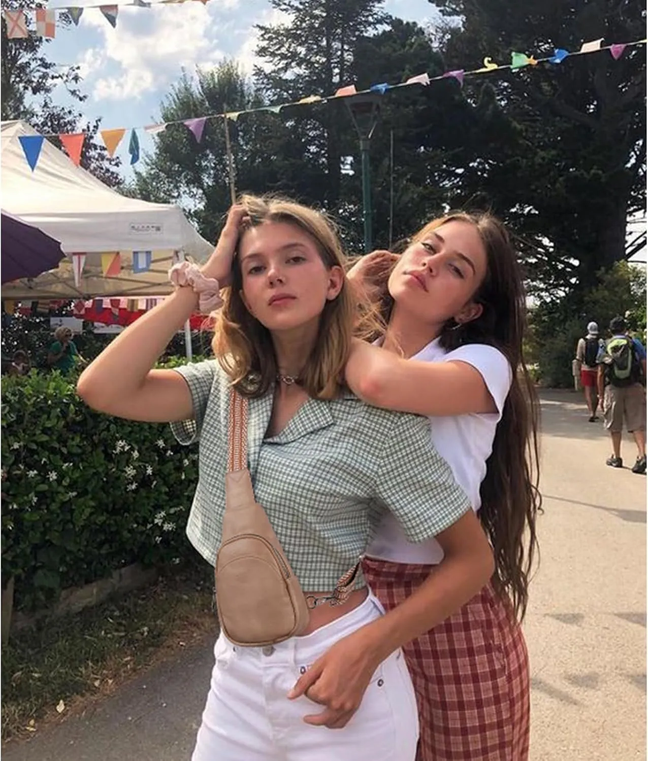 CLUCI Small Sling Bag for Women,Vegan Leather Crossbody Bags for Women,Fanny Packs with Guitar Strap