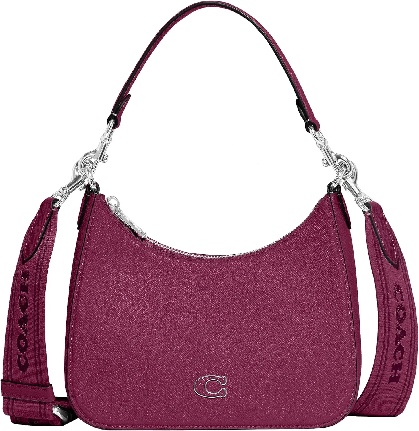 Coach Unisex Hobo Crossbody Bag in Crossgrain Leather
