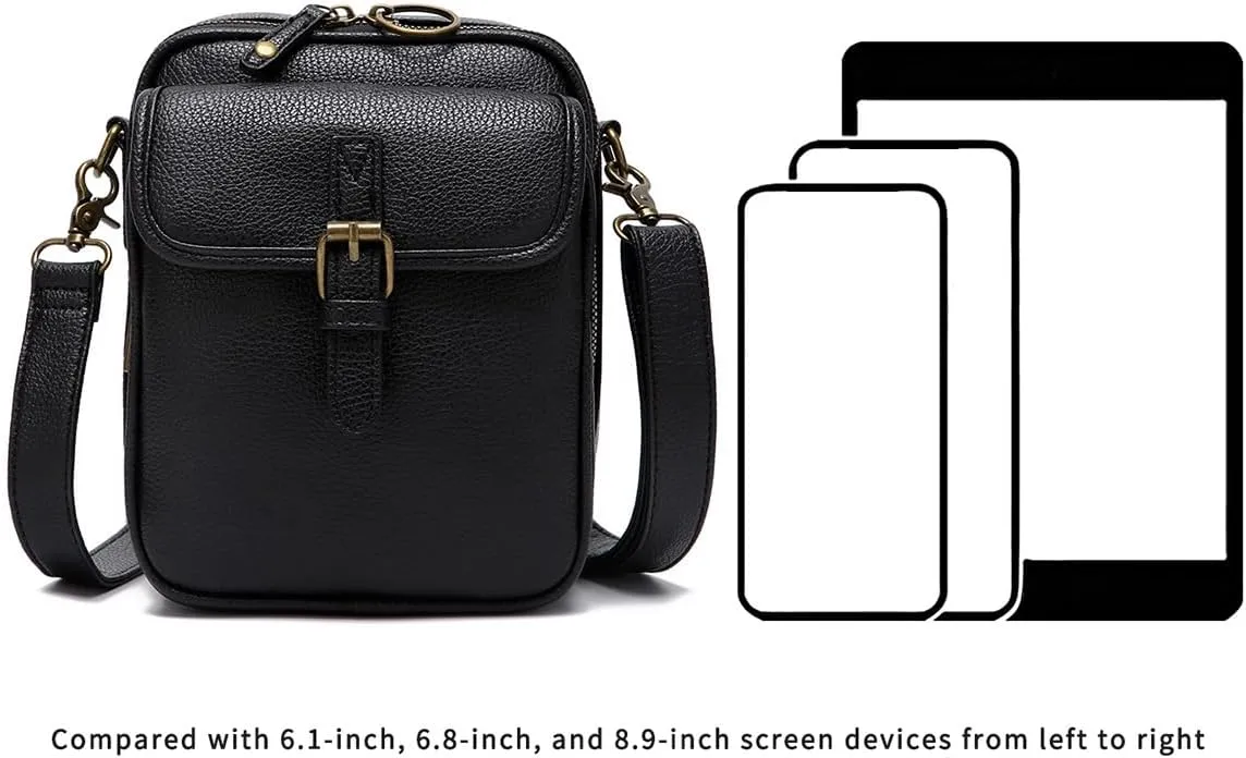 Collaboraten1 Crossbody Bag, Urvashi Crossbody Leather Bag, Retro Casual Bags with Multiple Card Slots for Women
