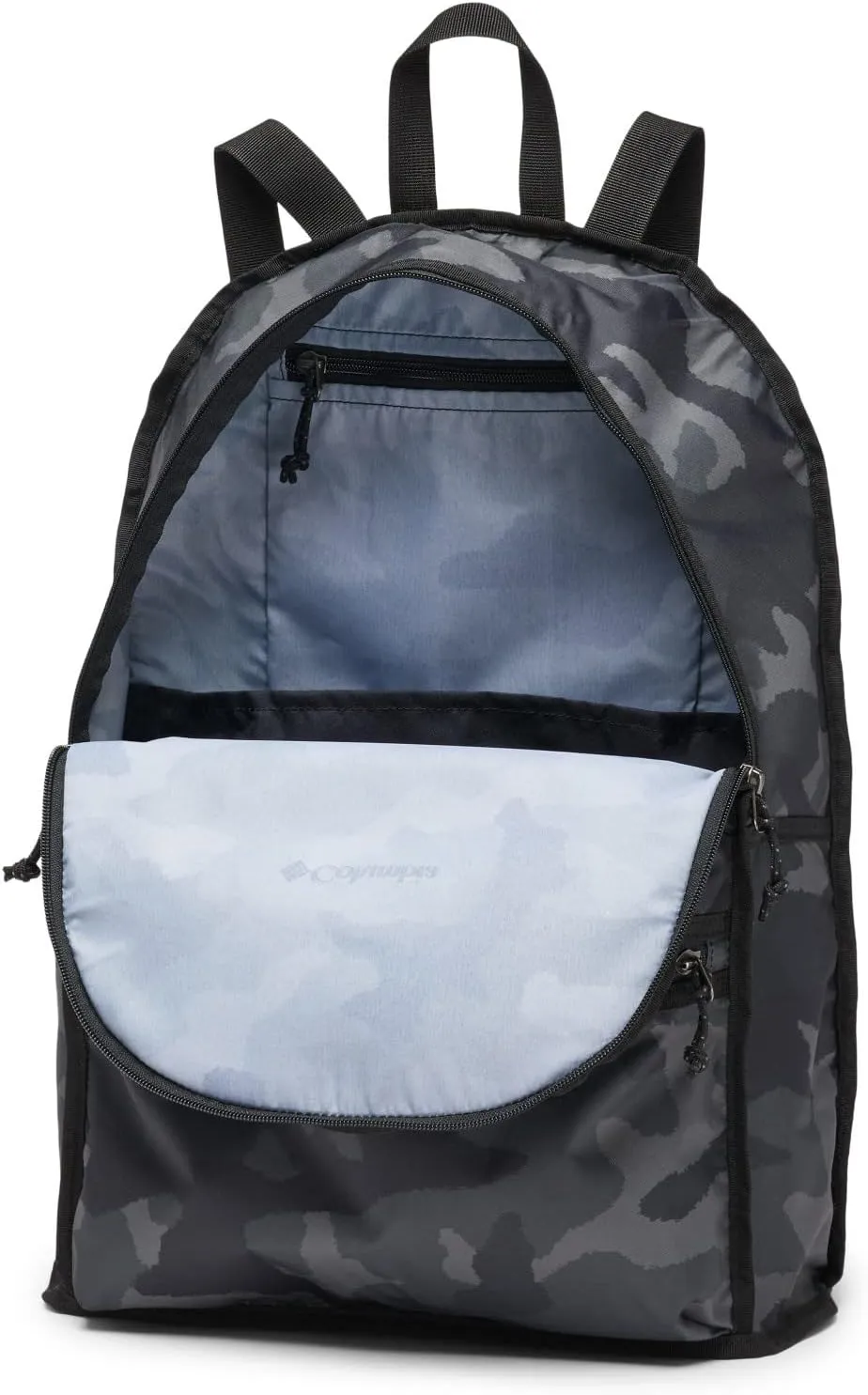 Columbia Unisex Lightweight Packable II 21L Backpack, Black Trad Camo, One Size