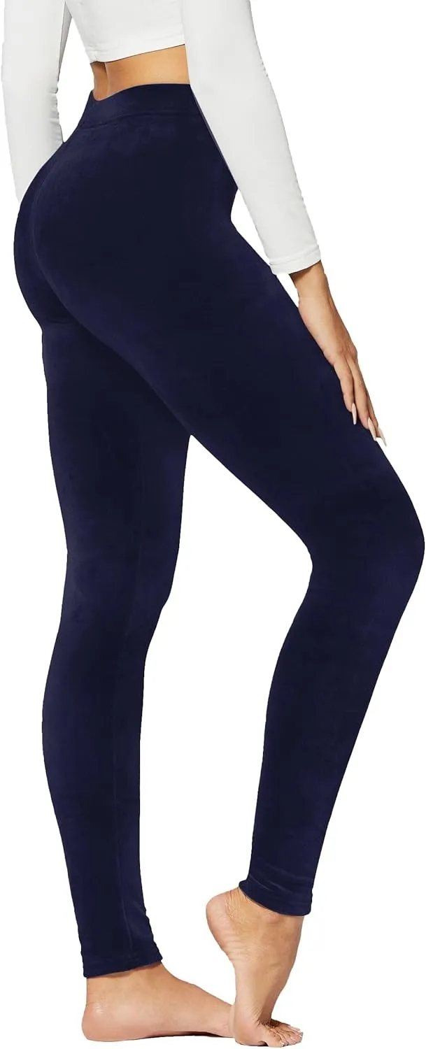 Conceited Leggings for Women in Luxe Velvet or Vegan Faux Leather - Available in Regular and Plus Size