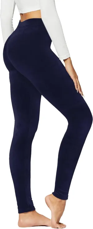 Conceited Leggings for Women in Luxe Velvet or Vegan Faux Leather - Available in Regular and Plus Size