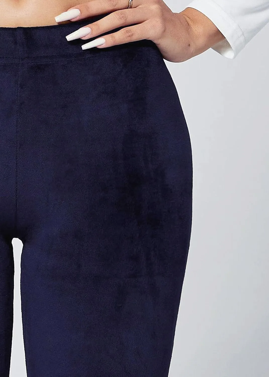 Conceited Leggings for Women in Luxe Velvet or Vegan Faux Leather - Available in Regular and Plus Size
