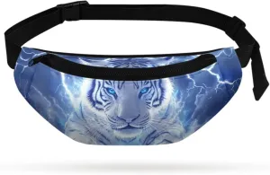 Cozeyat Tiger Kids Fanny Pack Ages 8-12 Fashion Waist Packs Small Cute Stuff for Teen Girls Belt Bag Purse Boys Waist Pouch Bag Cross Body Sling Bag