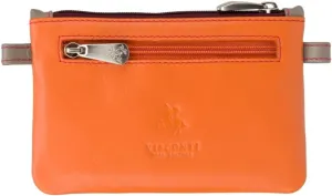 CP2 Cora Multi Colored Coin Purse Mini Wallet (Orange Multi)