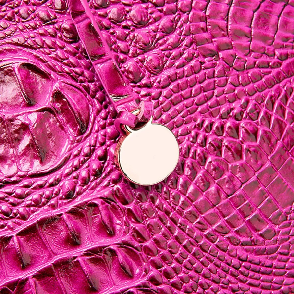 Crocodile-Embossed Pattern Handbag for Women Leather Purse Classy Tote Top-Handle Satchel Ladies Shoulder Bag