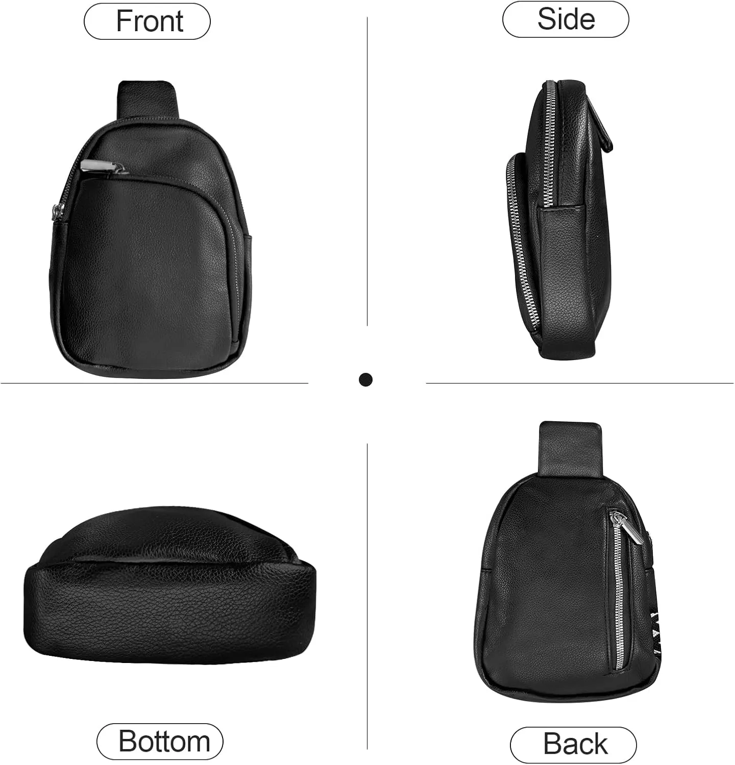 Crossbody bags for women,travel sling bag, fanny packs purses for women bag with pu leather.