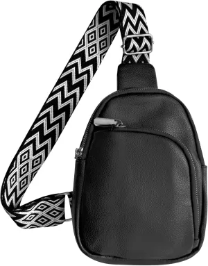 Crossbody bags for women,travel sling bag, fanny packs purses for women bag with pu leather.