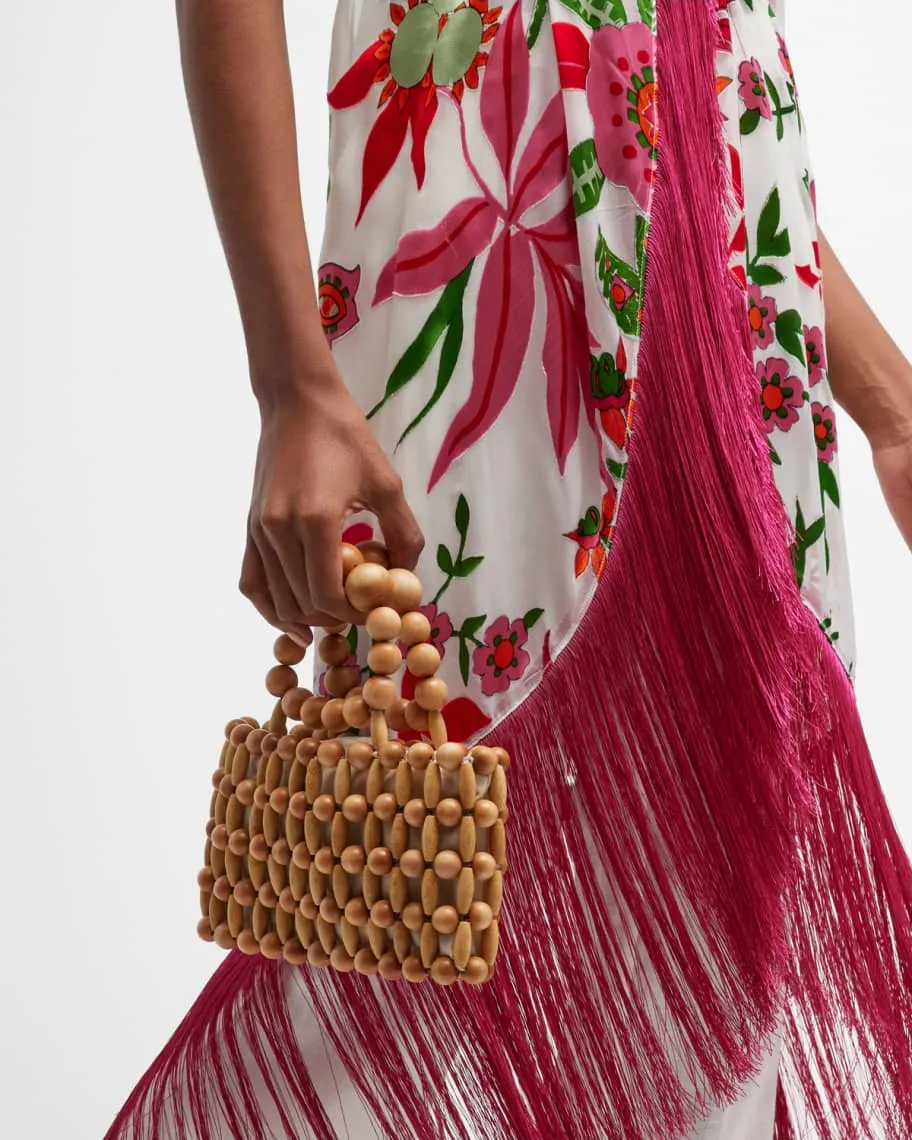 Cult Gaia Wood Hand Bag