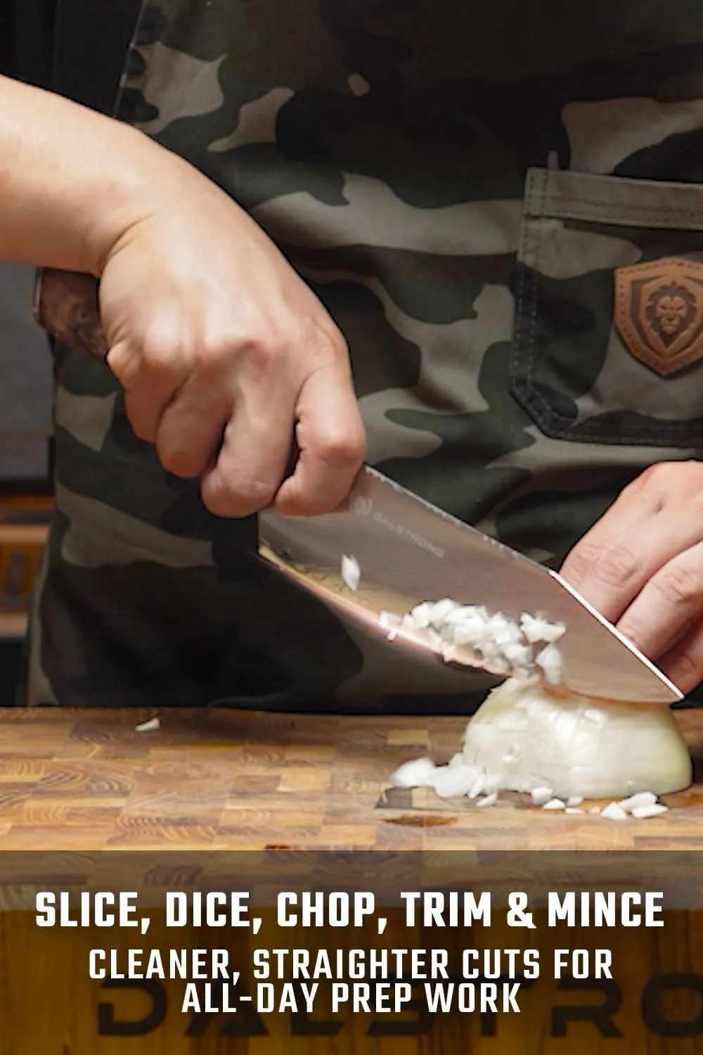 Dalstrong Chef Knife - 8 inch - Valhalla Series - Premium 9CR18MOV HC Steel - Celestial Resin & Wood Handle - Razor Sharp - Kitchen Cooking Chef's Knife - Leather Sheath