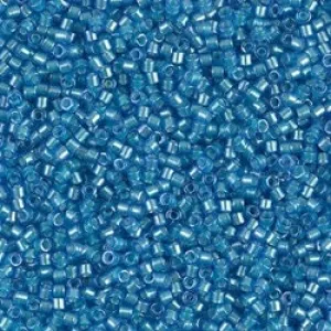 DB 1709, Dark Azure Blue, Pearl Lined - Miyuki Delica Beads - Size 11 - 5 grams - Japanese Cylinder Seed Beads - Retail & Wholesale