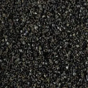 DB 2261, Picasso Smokey Black Matte - Miyuki Delica Beads - Size 11 - 5 grams - Japanese Cylinder Seed Beads - Retail & Wholesale