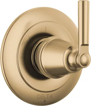 Delta Faucet Saylor Gold 3-Setting Shower Handle Diverter Trim Kit, Diverter Valve Trim Kit, Shower Diverter Kit, Champagne Bronze T11835-CZ (Valve Not Included)