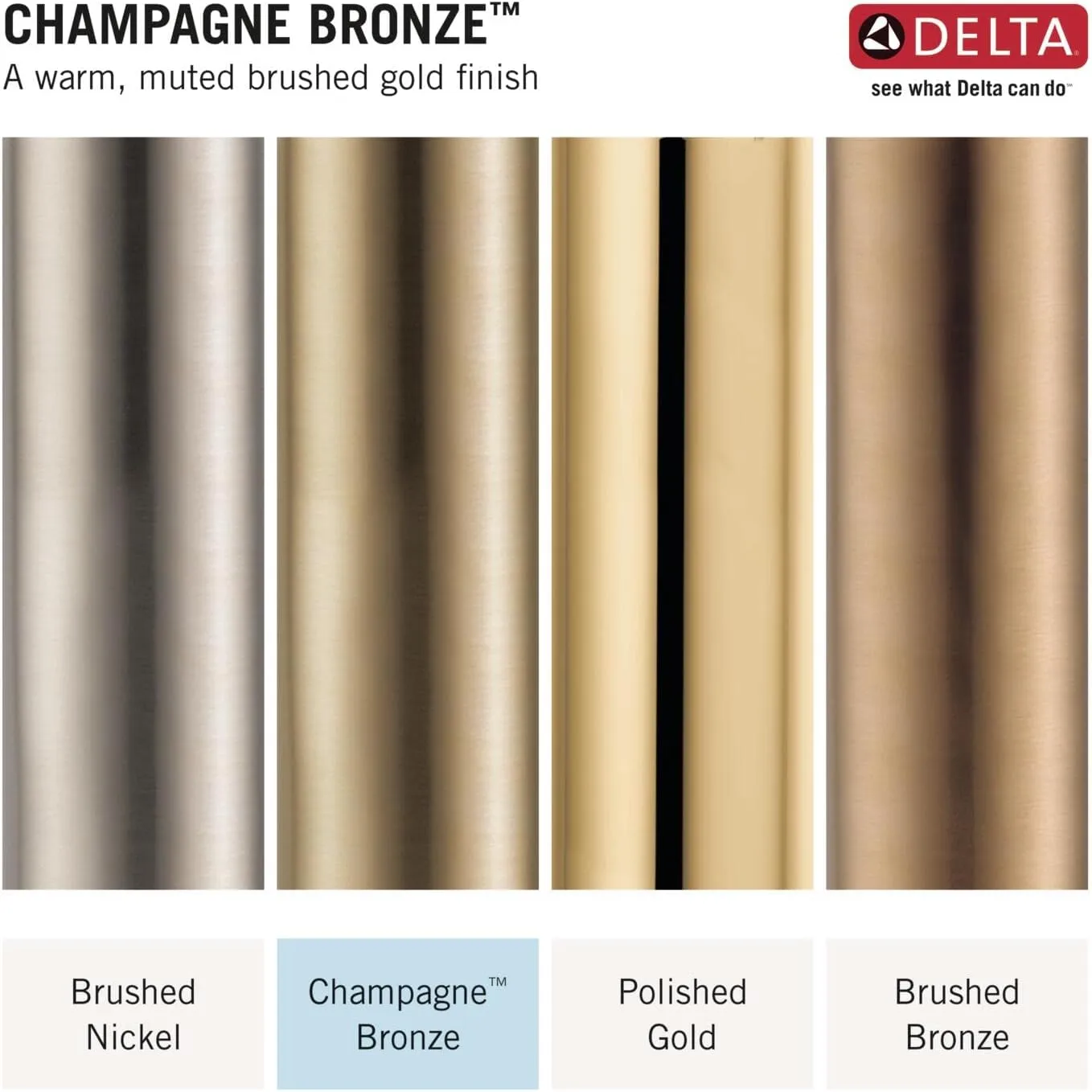 Delta T14035 Saylor Monitor 14 Series Single Function Pressure Balanced Trim Only - Less Rough-In Valve - Champagne Bronze