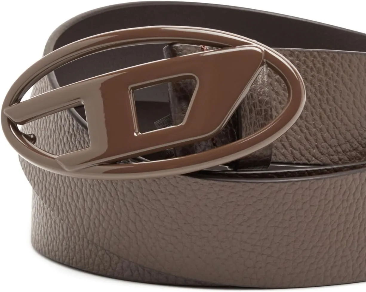 Diesel B-1DR Leather Logo Belt