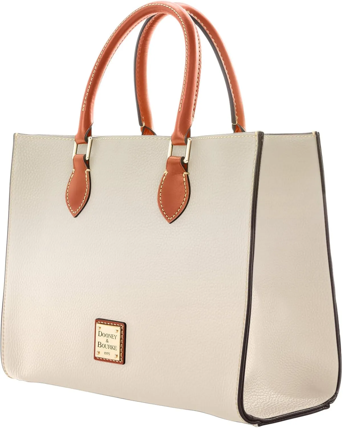 Dooney & Bourke Women's Janine Satchel in Pebble Grain Leather, Large Handbag with Adjustable & Detachable Shoulder Strap