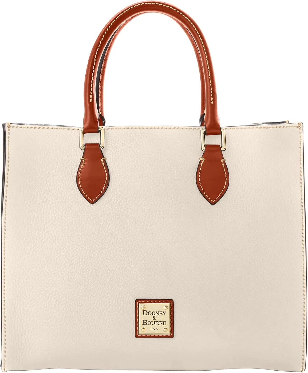 Dooney & Bourke Women's Janine Satchel in Pebble Grain Leather, Large Handbag with Adjustable & Detachable Shoulder Strap