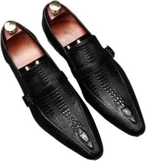 Dress Shoes for Men Men's Casual Black Leather Shoes Stylish and Comfortable Footwear for Everyday Wear