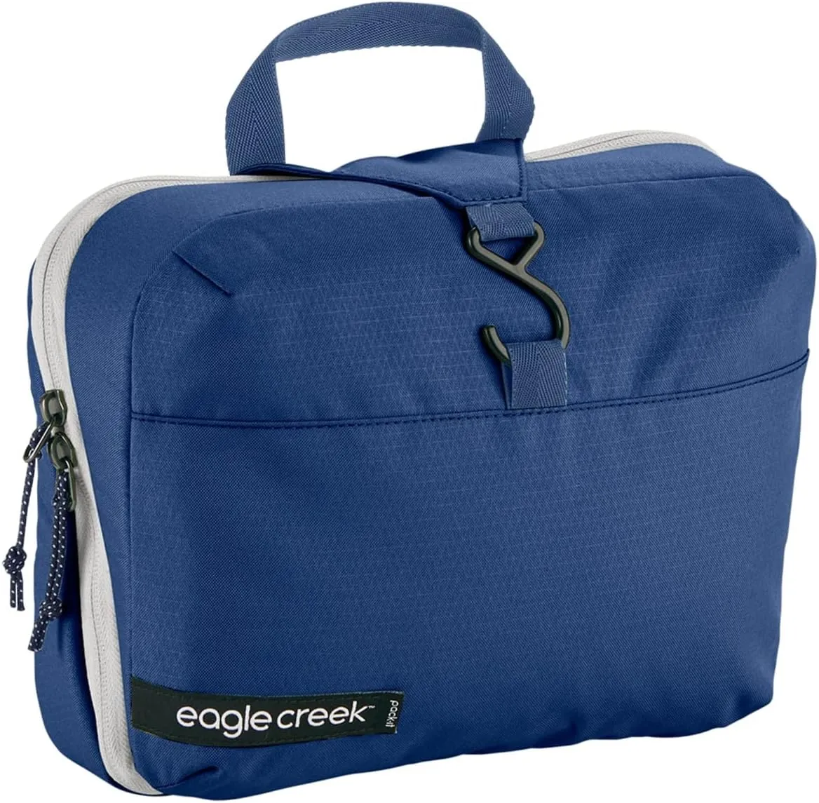 eagle creek Pack-It Reveal Hanging Toiletry Kit - Lies Flat or Hangs, with Hanging Hook and Tons of Pockets, Water-Resistant, Az Blue/Grey - One Size