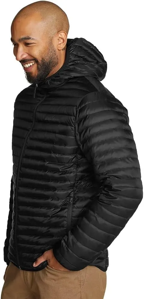 Eddie Bauer Men's Microlight Down Hooded Jacket