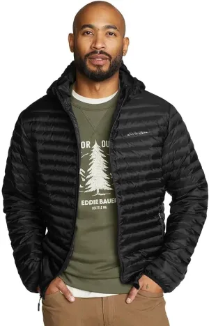 Eddie Bauer Men's Microlight Down Hooded Jacket