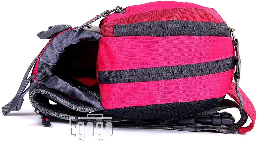 EGOGO Travel Sport Waist Pack Fanny Pack Bum Bag Hiking Bag with Water Bottle Holder S2209