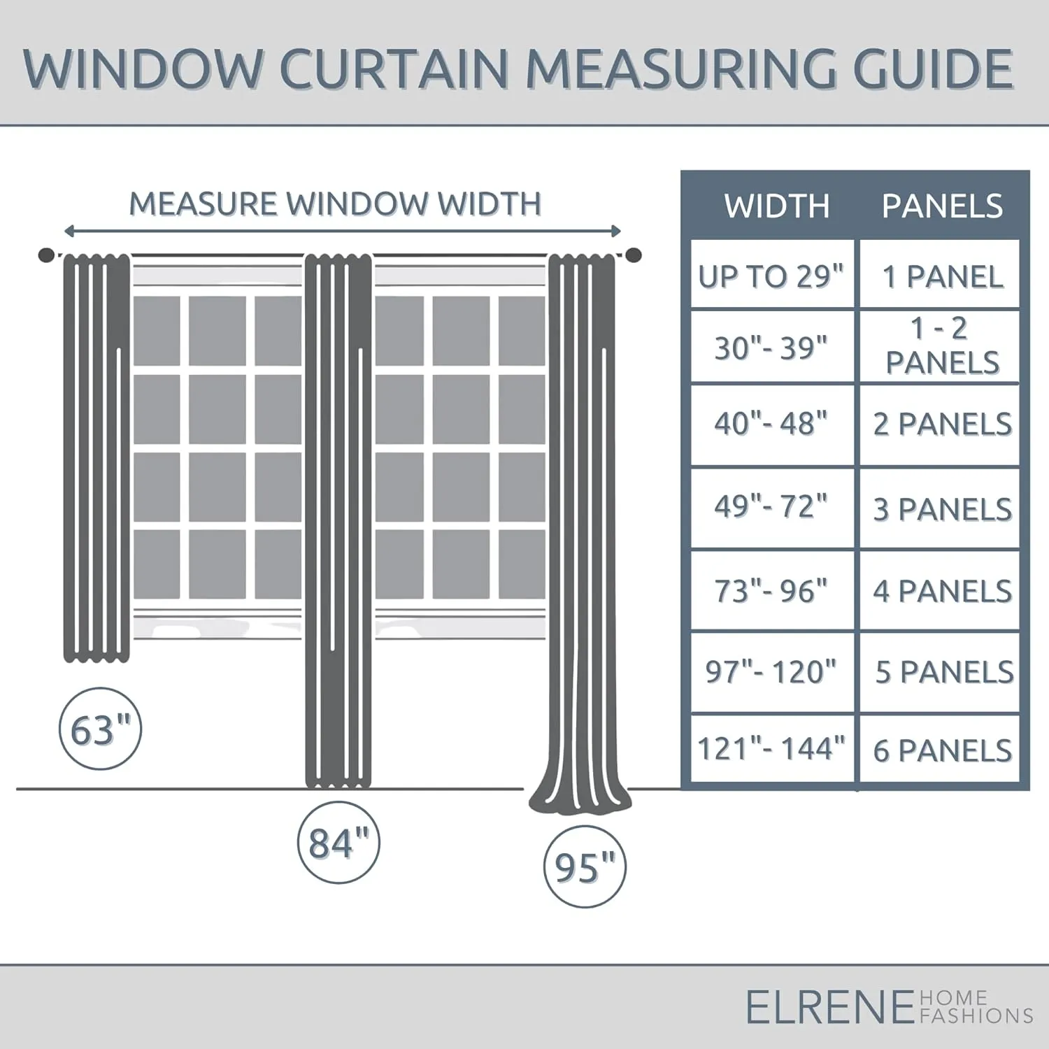 Elrene Home Fashions Marin Indoor/Outdoor Geometric Ironwork Print Grommet Window Curtain Patio, Pergola, Porch, Deck, and Lanai, 50 in x 108 in (1 Panel), Gray