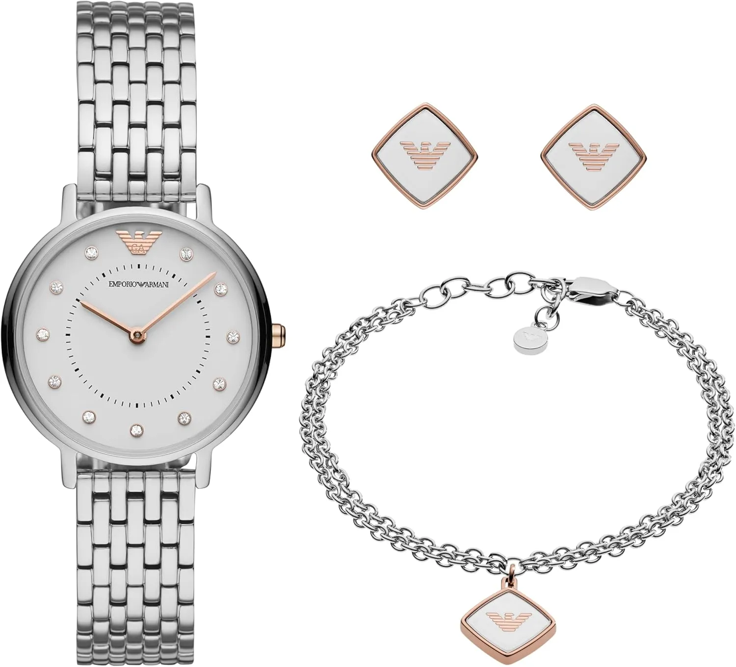 Emporio Armani Women's Two-Hand Leather Watch