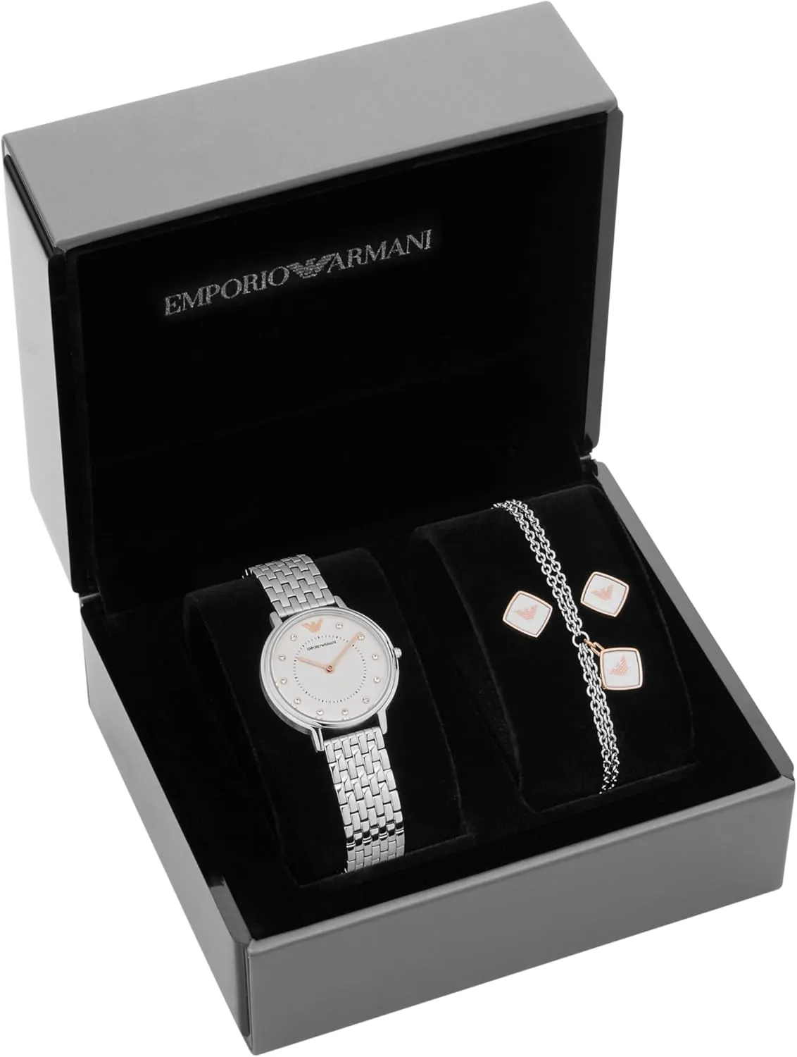 Emporio Armani Women's Two-Hand Leather Watch