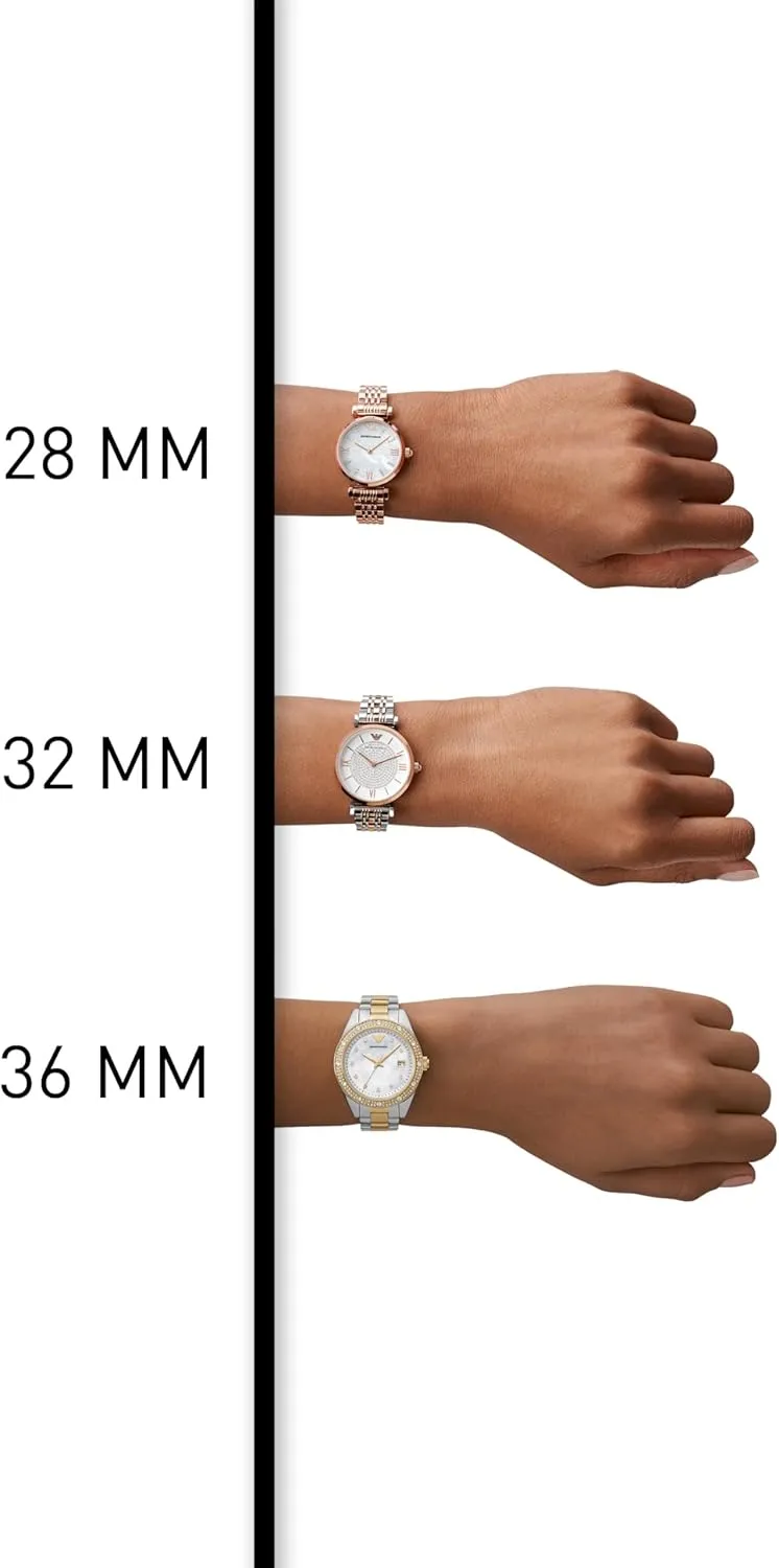 Emporio Armani Women's Two-Hand Leather Watch