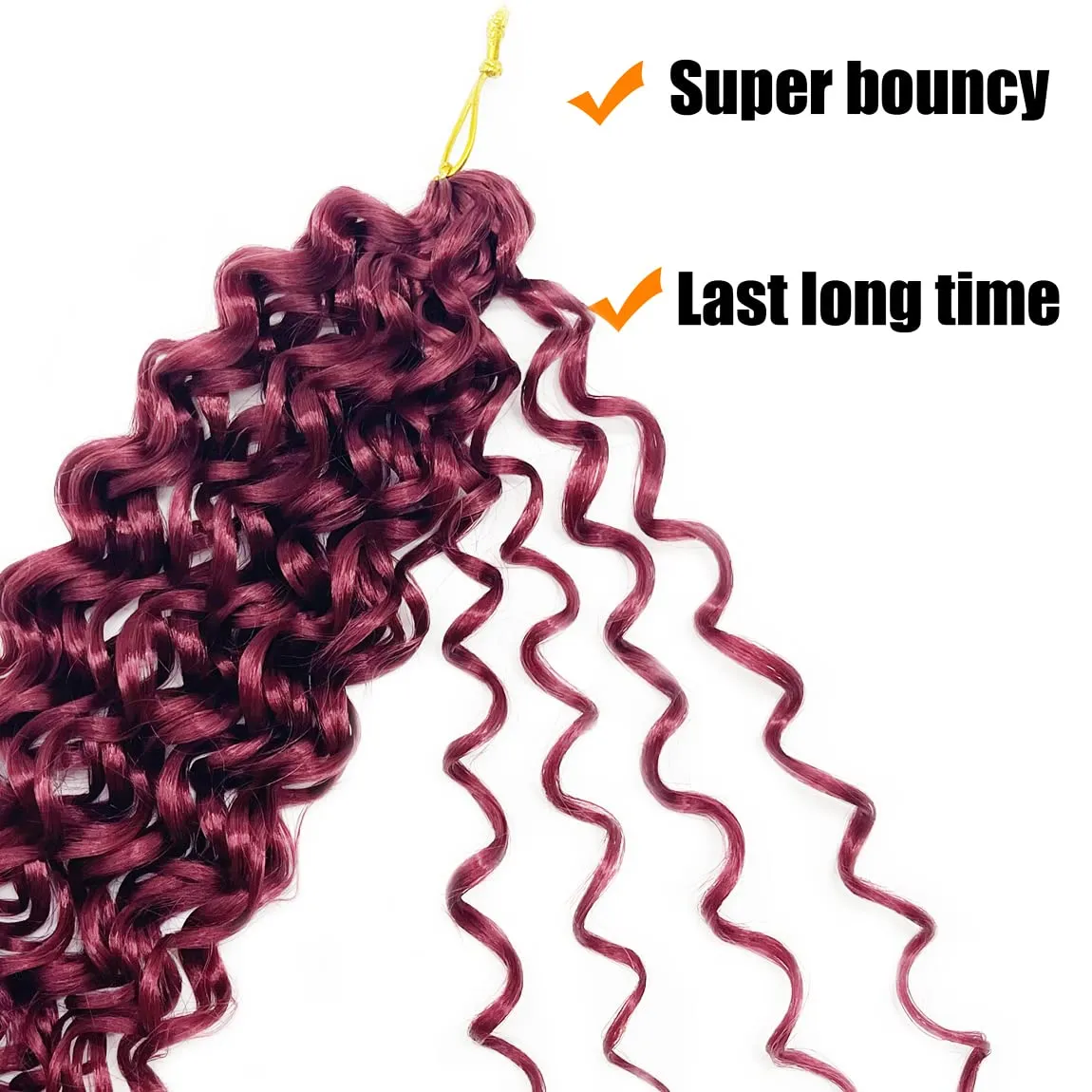 ENBEAUTIFUL 8 Inch 8 Packs Gogo curl Curly Crochet Hair Beach Curl Water Wave Deep Wave Wavy Braids Curly Crochet Hair For Black Women(8inch, 8packs, BUG)