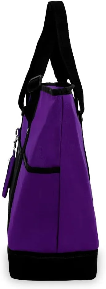 Everest Luggage Deluxe Shopping Tote, Dark Purple/Black, Dark Purple/Black, One Size