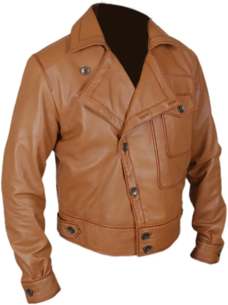 F&H Men's Leonardo Dicaprio Aviator Flight Jacket