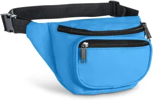 Fanny Pack, AirBuyW 3 Zippered Compartments Adjustable Strap Crossbody Festival Workout Concert Traveling Running Biking Sport Fashion Waist Fanny Pack Bag For Women Men Neon Blue